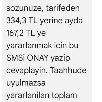 Taahhütsüz Fatura Ve Müşteri Hizmetleri Sorunu