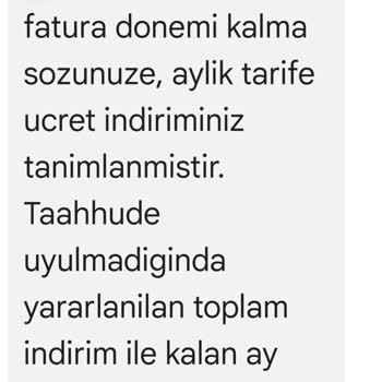Taahhütsüz Fatura Ve Müşteri Hizmetleri Sorunu