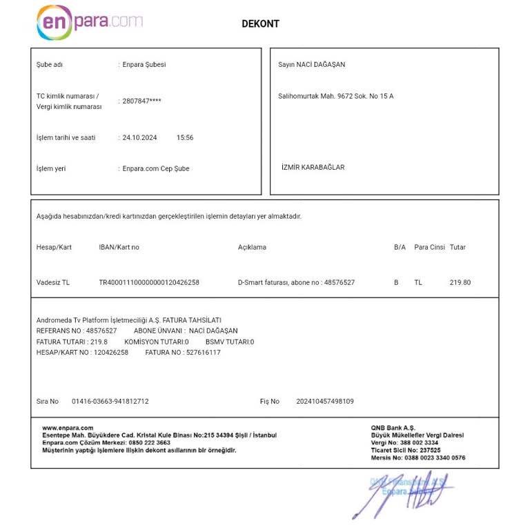 D Smart TV Aboneliği İptal Sorunu