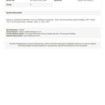 Yanlış Fiyatlandırma Ve İade Sorunu: Piyalepaşa Şubesi