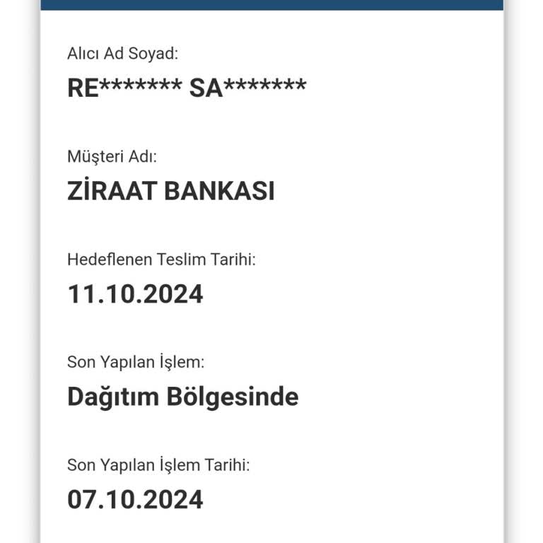 Kartım Teslim Edilmedi Ve İletişim Sorunu Yaşıyorum
