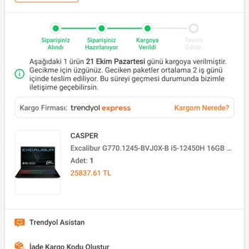 Trendyol'dan Alınan Ürün Teslim Edilmedi Ve İptal Sorunu Yaşanıyor