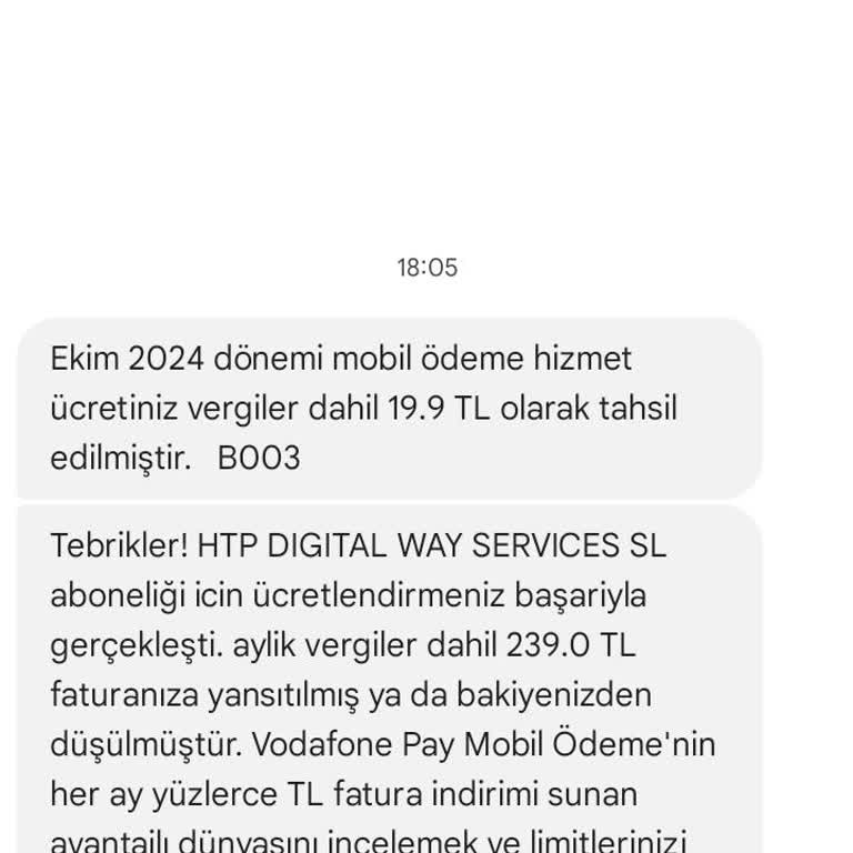 Vodafone İzinsiz Abonelik Ve Yanıt Vermeyen Müşteri Hizmetleri