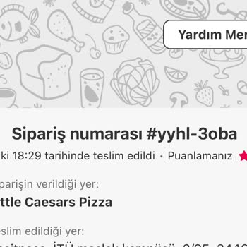 Kurye Hatası Yüzünden Yarım Kalan Pizza Keyfi