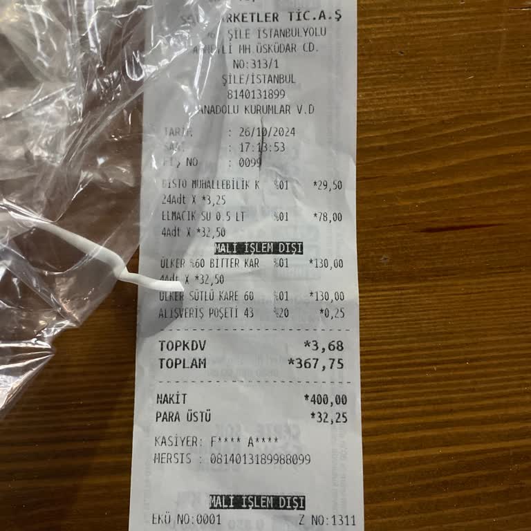 Saygısız Personel Ve Fiş Sorunu