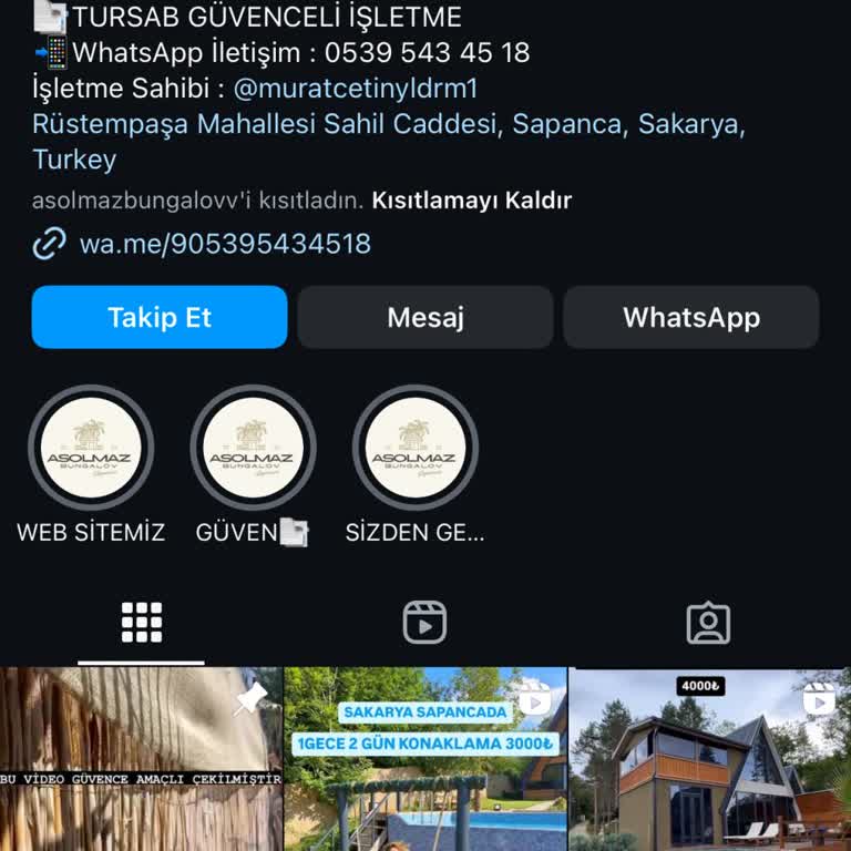 Asolmaz Bungalov Sapanca Rezervasyon Sorunu