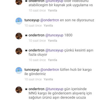 Kargolanmayan Ürün Ve Ulaşılamayan Müşteri Hizmetleri