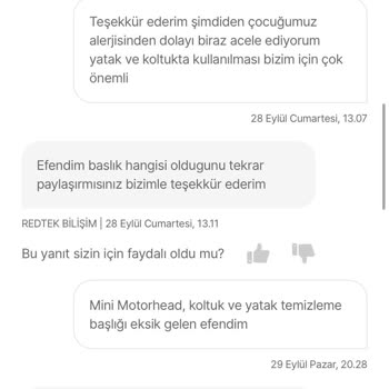 Eksik Parça Ve Yetersiz Müşteri Hizmeti