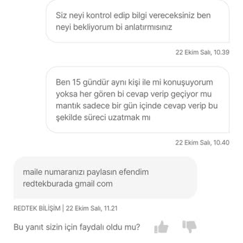 Eksik Parça Ve Yetersiz Müşteri Hizmeti