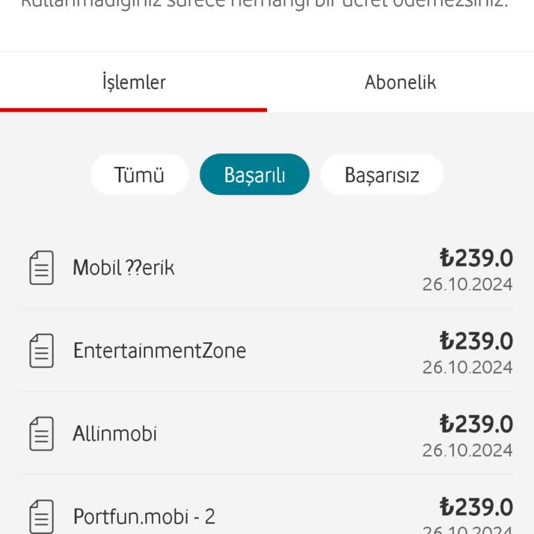 İzinsiz Servis Abonelikleri Ve İade Talebi