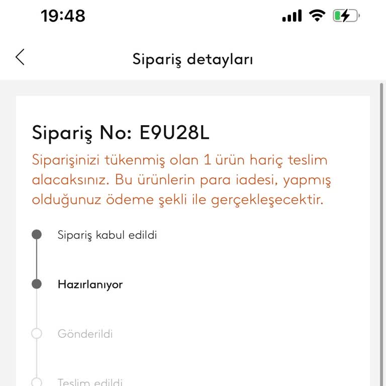 Online Sipariş İptali Ve İletişim Sorunu