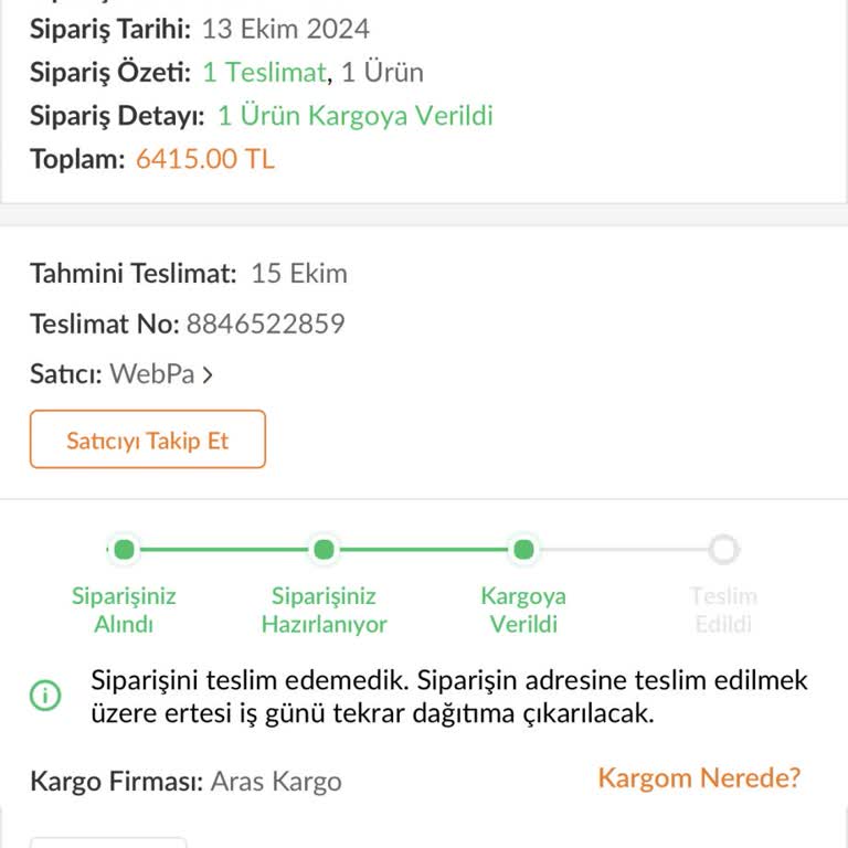 Teslimat Gecikmesi Ve İletişim Eksikliği
