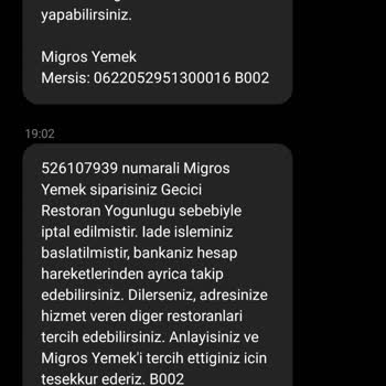 Migros'un İptal Edilen Siparişi Ve Müşteri Güveni Sarsan Deneyim