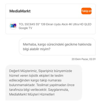 Kargo Ve İletişim Sorunlarıyla Dolup Taşan Alışveriş Deneyimi