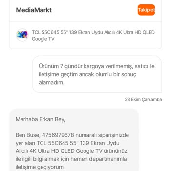 Kargo Ve İletişim Sorunlarıyla Dolup Taşan Alışveriş Deneyimi