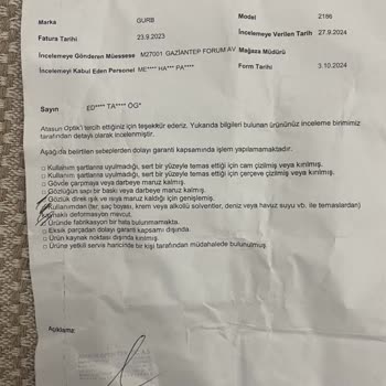 Gözlük Kabında Eriyen Rayban: Müşteri Mağduriyeti
