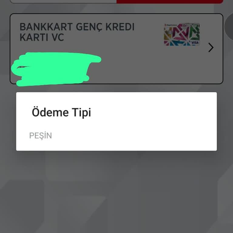 Ziraat Mobil'de Taksitlendirme Sorunu