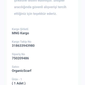 Organic Scarfs Yanlış Teslimat Ve Bilgi Eksikliği: Mağduriyetimin Giderilmesini İstiyorum!