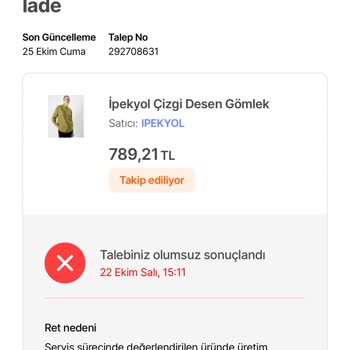 Yıkama Sonrası Yırtılan Gömlek İçin İade Sorunu