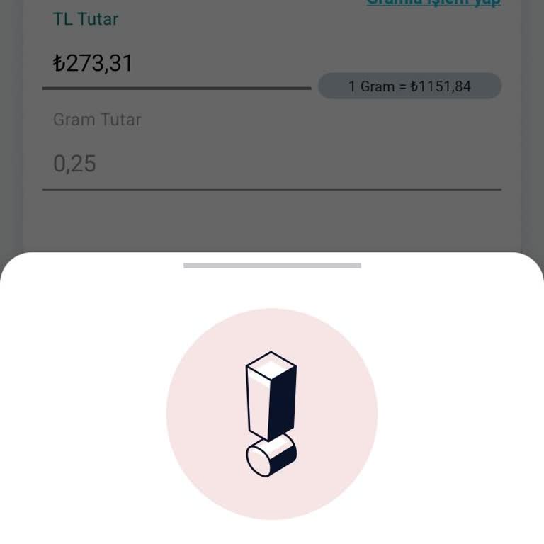 Paycell Altın Satış İşleminde Karşılaşılan Hata