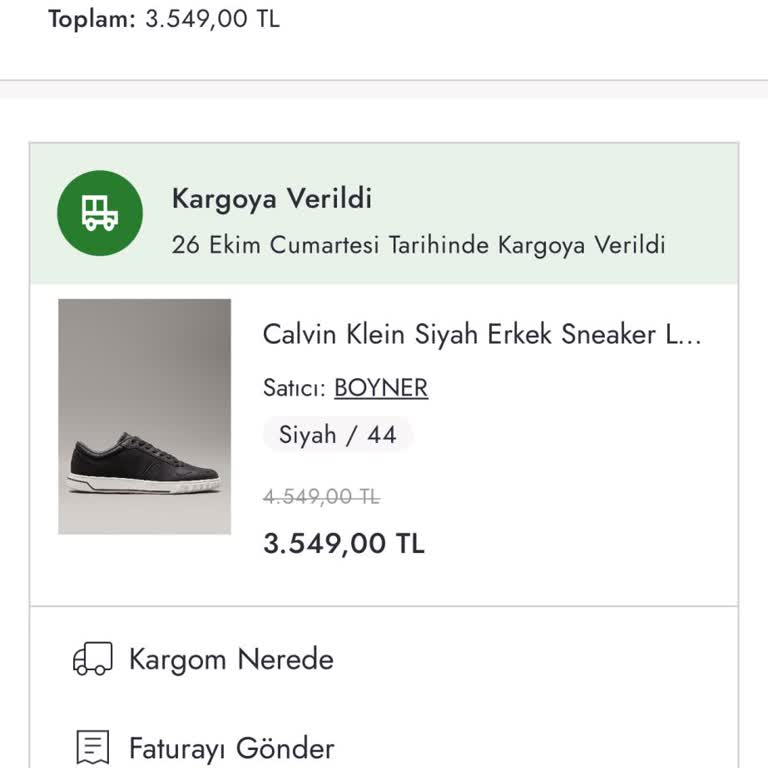 Hesabım Üzerinden Yapılan Şüpheli Sipariş