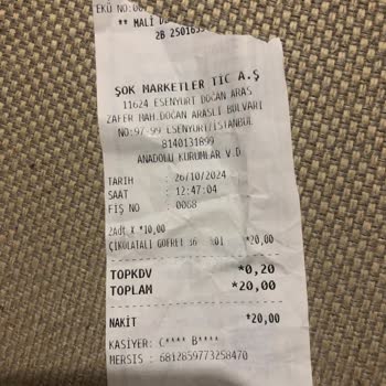 Şok Market'te Fiyat Farkı Ve Çalışan Davranışı