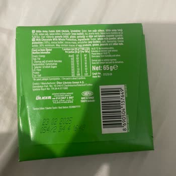 Ülker Antep Fıstıklı Çikolata Şikayeti