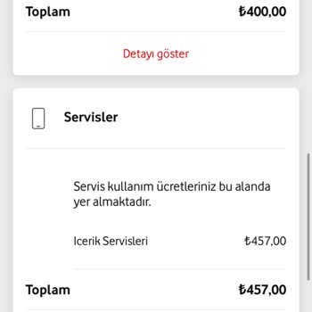 Kullanmadığım Servis İçin Ücretlendirme Sorunu