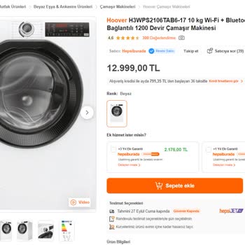 Hepsiburada'da İndirim Sonrası Fiyat Farkı Sorunu