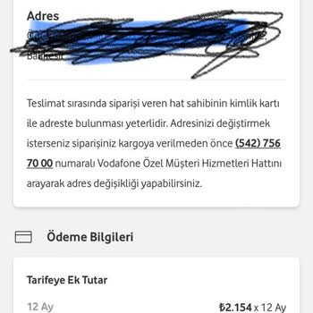 Vodafone Cihaz Siparişimde Yanıltıcı İşlem Ve İletişim Sorunu