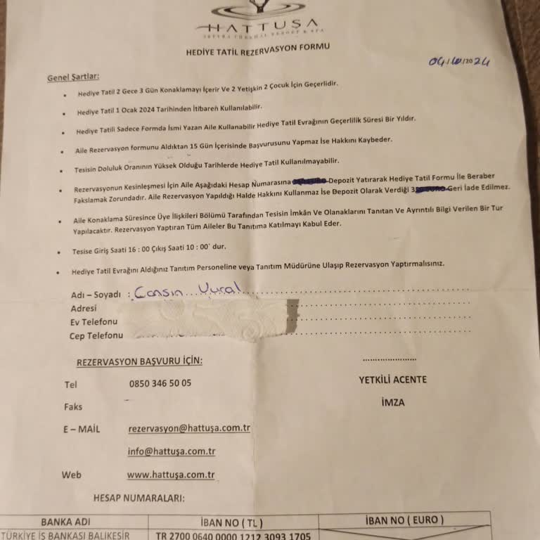 Termal Otelde Tatil Hakkı Sorunu