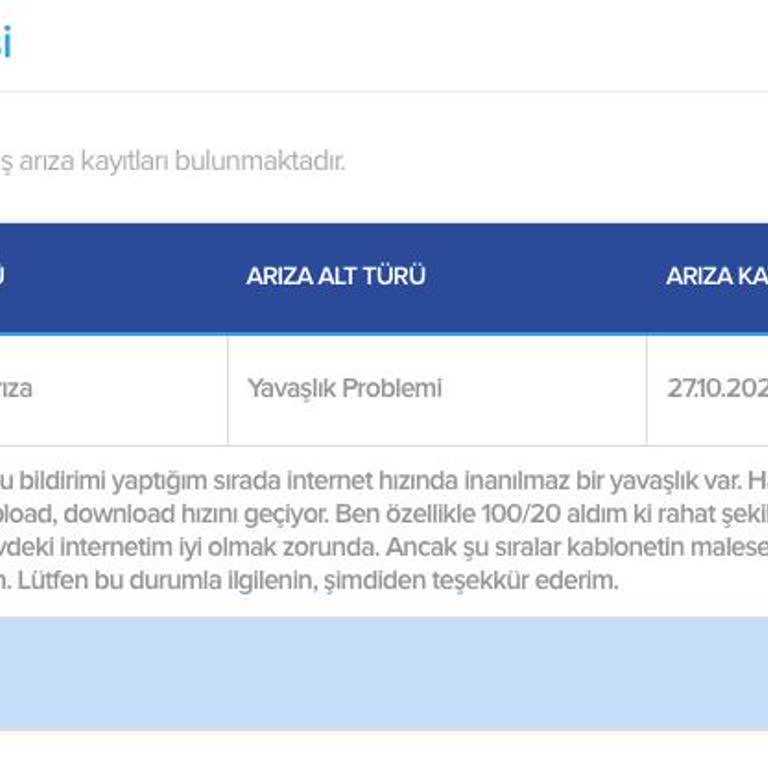 Yanlışlıkla Açılan Arıza Kaydının İptali Sorunu