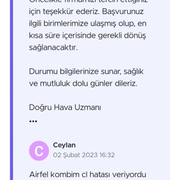 Garanti Kapsamında Çözülmeyen Kombi Arızası