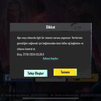 Oyun Sırasında Hesabımın Beklenmedik Şekilde Kapanması
