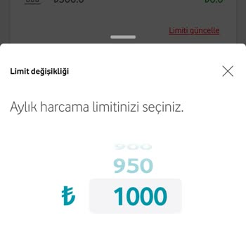 Vodafone Mobil Ödeme Limiti Sorunu
