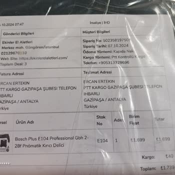 Darbeli Matkapta Tetik Arızası Ve İletişim Sorunu
