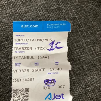 Ajet Havayolları'nda Koltuk Seçimi Sorunu