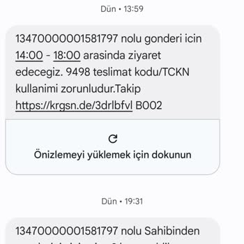 Kargo Teslimatında Yaşanan Sorun Ve Yanıltıcı Bilgilendirme