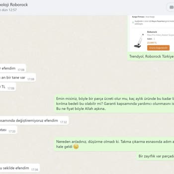 Roborock Süpürge Yedek Parça Fiyatı Şok Edici