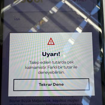 Boyner Çeklerini Görüntüleme Sorunu