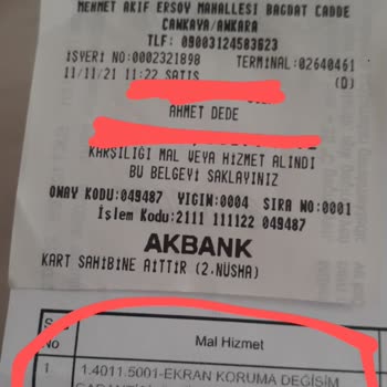 Ücretsiz Ekran Koruma Sözü Yerine Getirilmedi