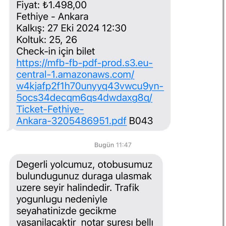 Otobüs Rötarı Ve İade Sorunu