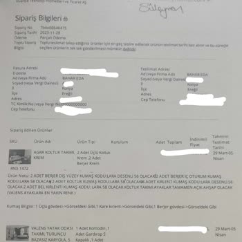 Vivense Mağazasından Aldığımız Koltuk Takımı Teslimat Sorunu