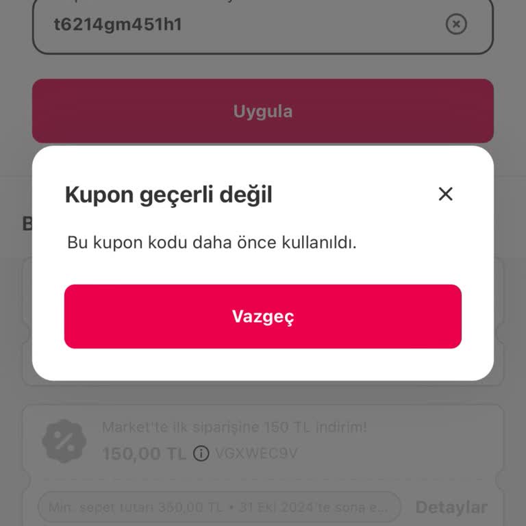 Yemeksepeti Kupon Kodları Neden Çalışmıyor?