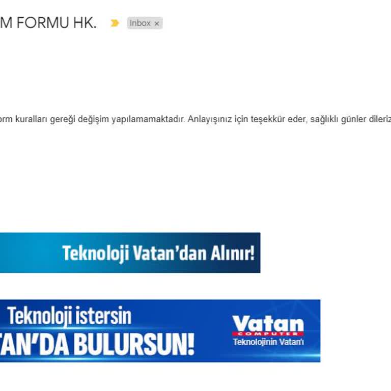 Garanti Sürecinde Vatan Ve Trendyol Arasında Sıkışan Müşteri