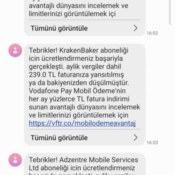 İzinsiz Faturalandırma Sorunu: Yardım Talebi
