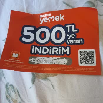 Migros Yemek Uygulaması İndirim Çeki Sorunu