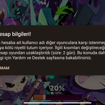 Haksız Ban Nedeniyle Oyuna Erişim Sorunu