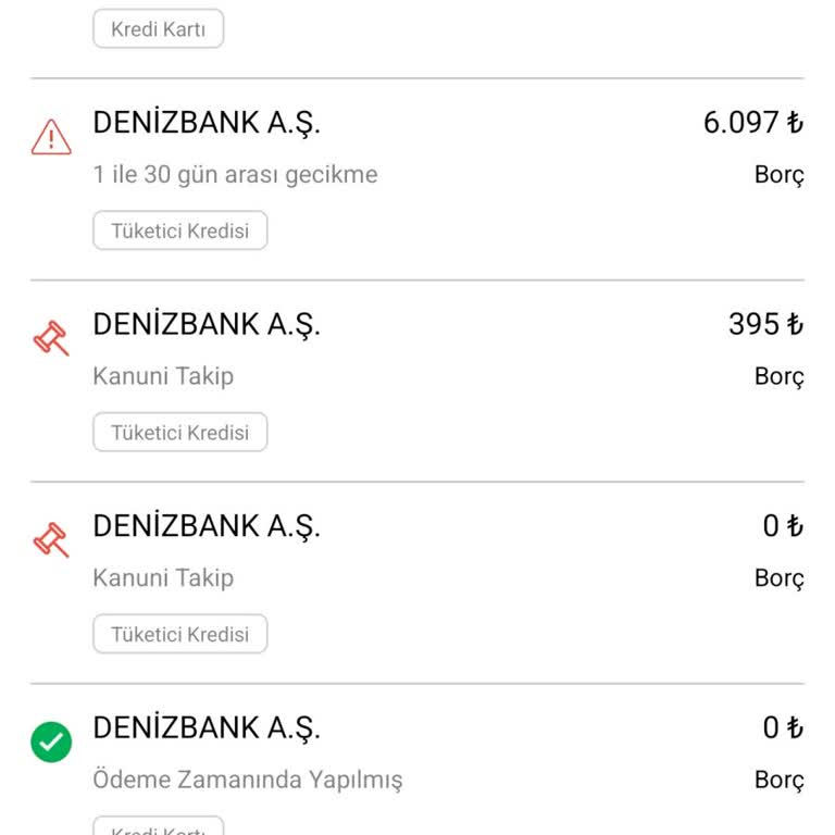 Denizbank Borç Bilgilendirme Sorunu