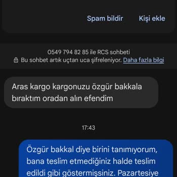 Yanlış Teslimat: Aras Kargo'nun Kargomu Tanımadığım Birine Vermesi